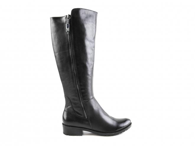 Caprice - Dámské kožené kozačky se dvěma zipy šíře G 9-25604-29 Caprice - Dámské kožené kozačky se dvěma zipy šíře G 9-25604-29