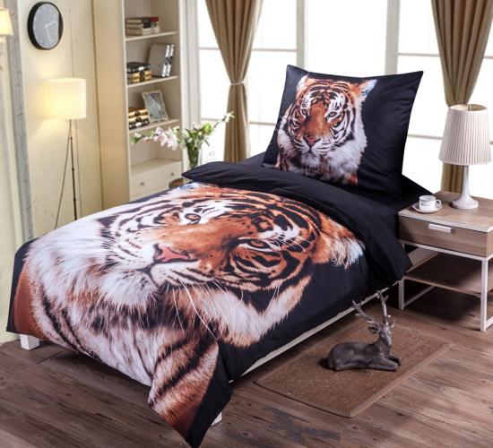 3D povlečení 140x200 + 70x90 - Black tiger 3D povlečení 140x200 + 70x90 - Black tiger
