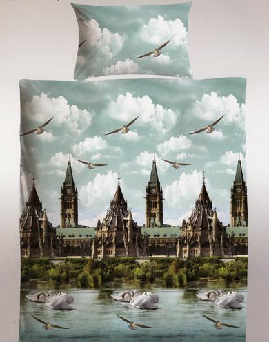 3D povlečení na dvě lůžka 140x200 + 70x90 - labutí zahrada 3D povlečení na dvě lůžka 140x200 + 70x90 - labutí zahrada