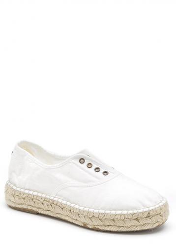 Bílé tenisky na espadrilové podrážce Natural World 40 Bílé tenisky na espadrilové podrážce Natural World 40