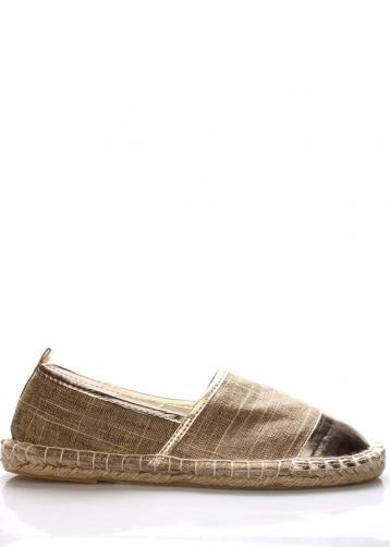 Béžové espadrilky s lesklou špičkou Monshoe 40 Béžové espadrilky s lesklou špičkou Monshoe 40