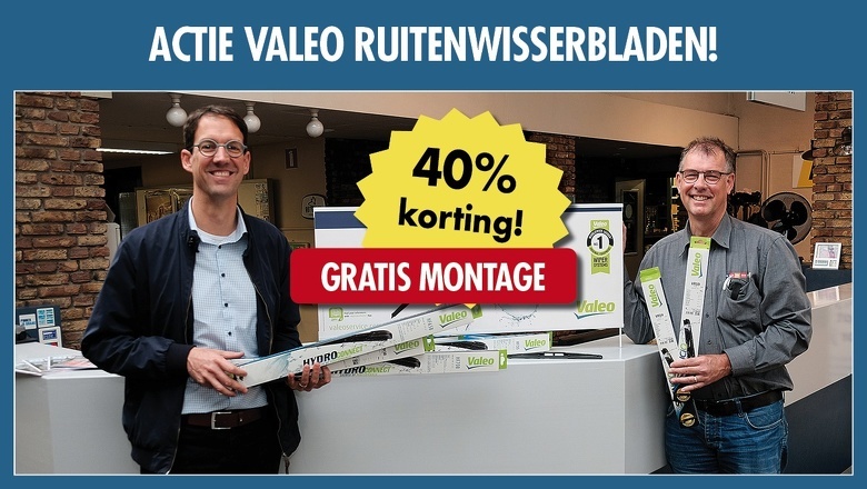 ACTIE: NU 40% KORTING OP RUITENWISSERBLADEN