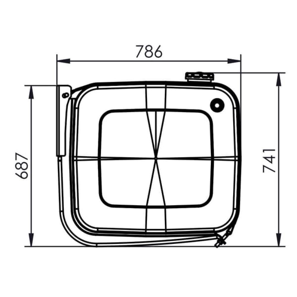 Side mounting kit 640x710