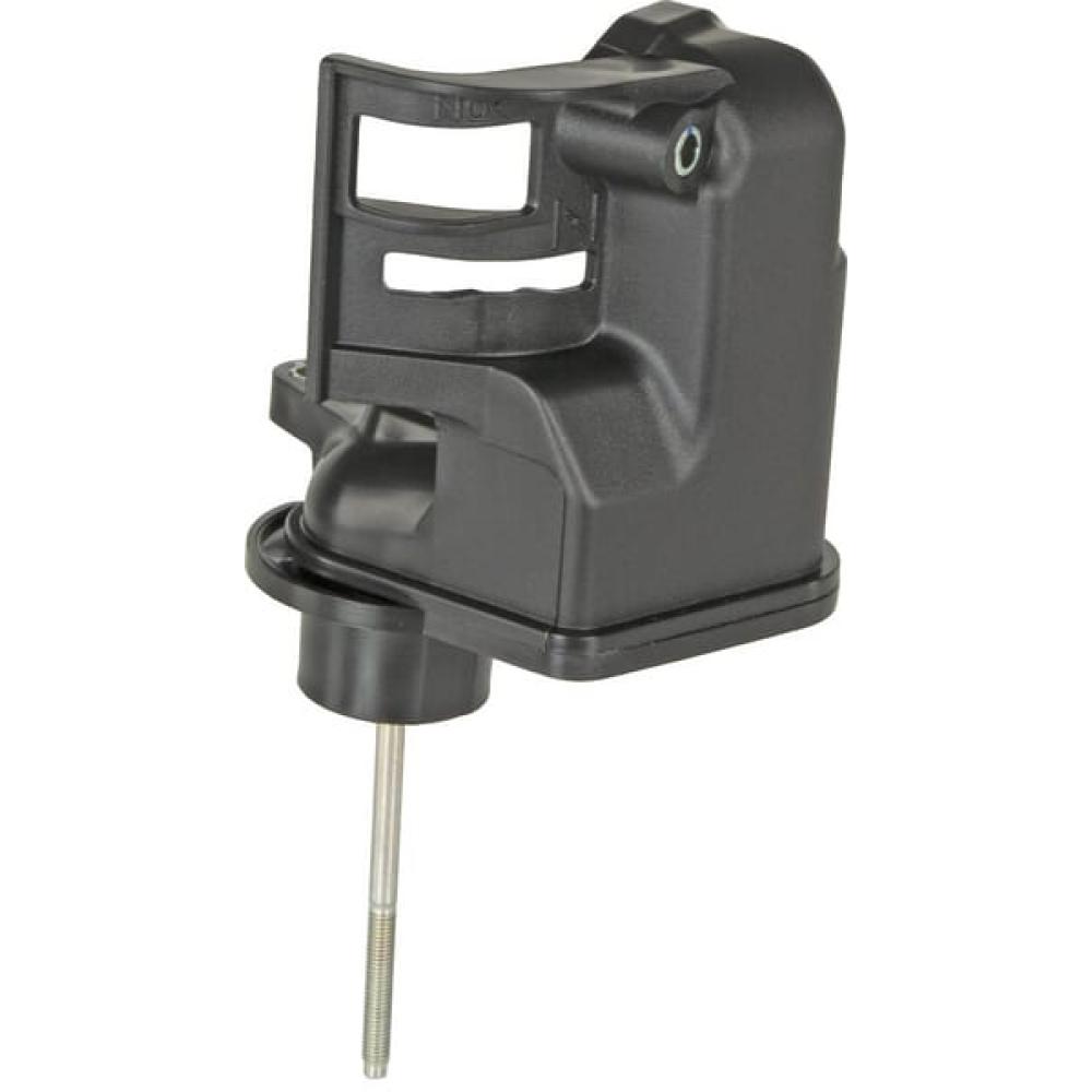 Angled front view with bag zipped and handles upright.