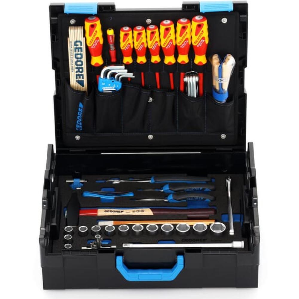 GEDORE-Sortimo L-BOXX 136 met assortiment Monteur, 58-delig