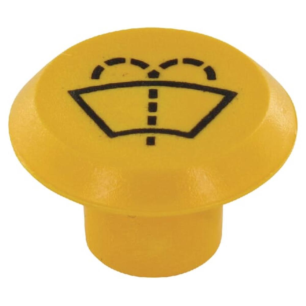 Embleem, wisser en sproeier, rond, geel