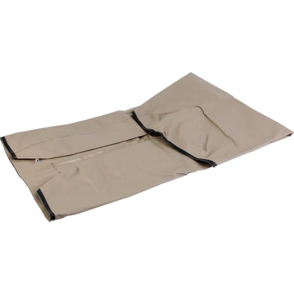 Angled front view with bag zipped and handles upright.