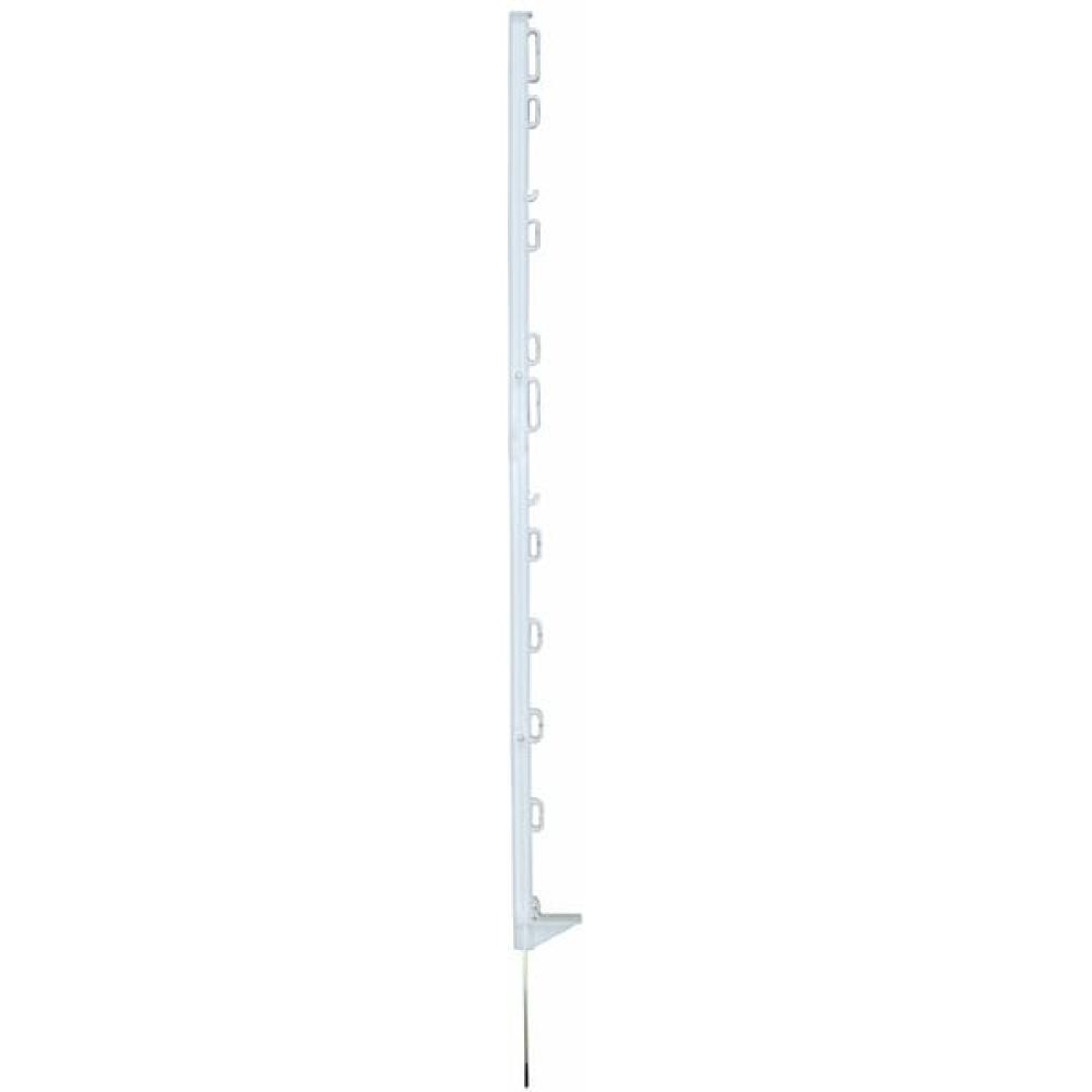 Kunststofpaal Eco 120cm wit 10 stuks