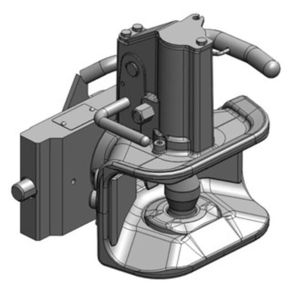Angled front view with bag zipped and handles upright.
