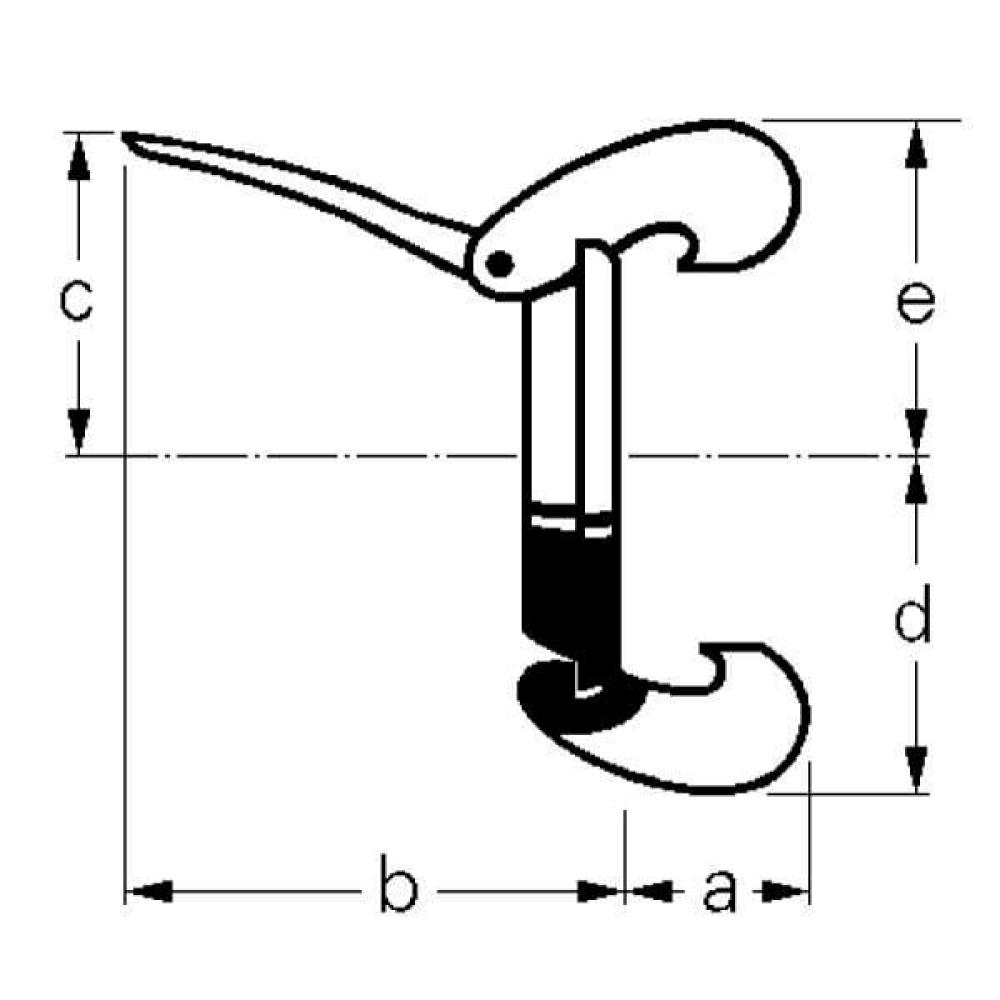 Ring+klauw+108 mm zwart