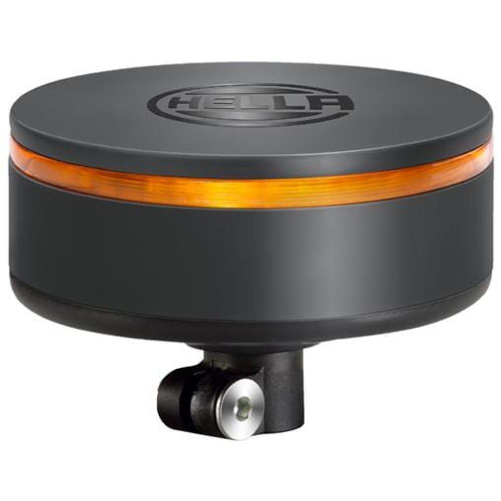 Zwaailamp LED, 13 W, rond, 12/24 V, amber, opsteeksteun, Ø 149 mm x 60 mm, K-LED Rebelution Hella