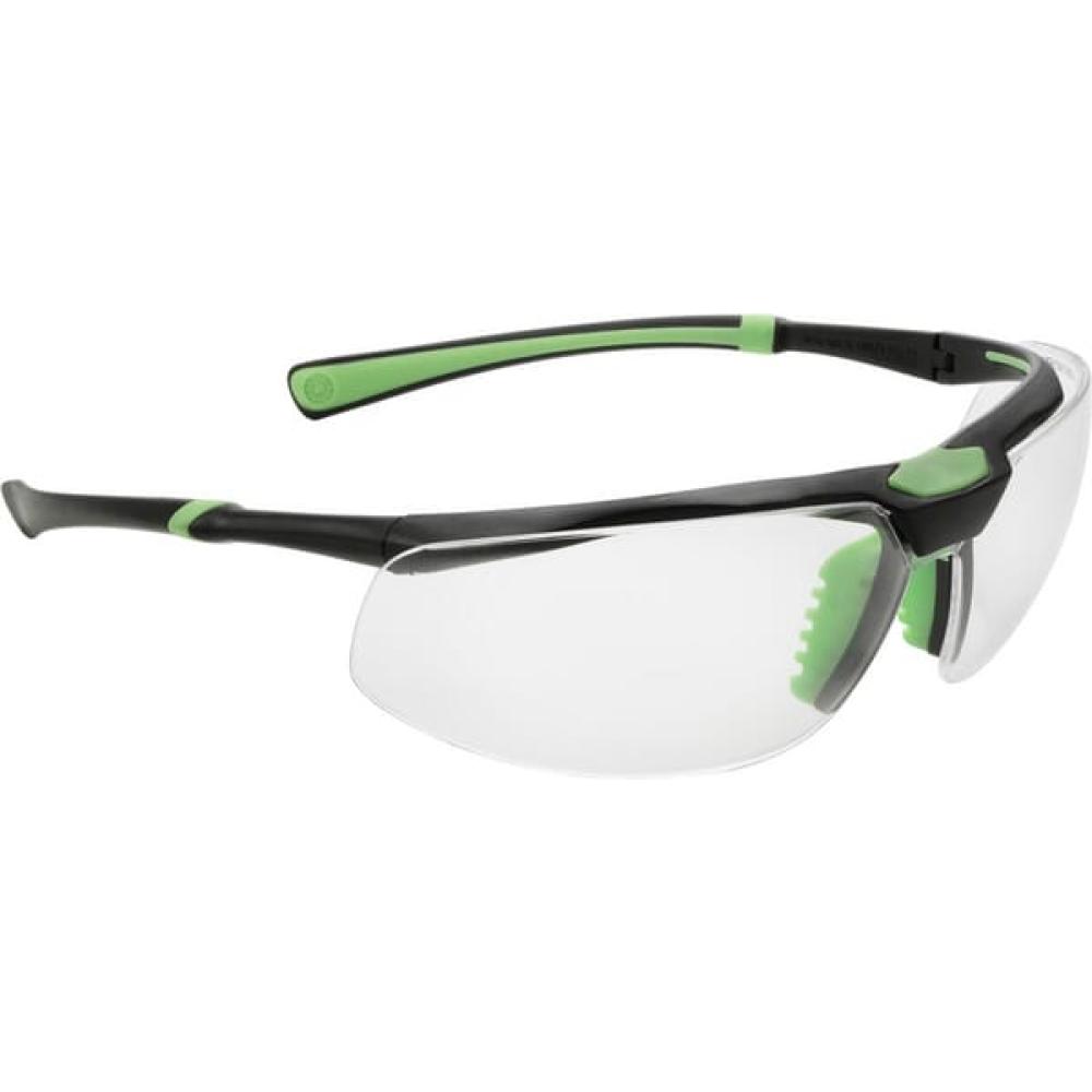 Univet 5x3 bril, zwart- groen, transparante lenzen
