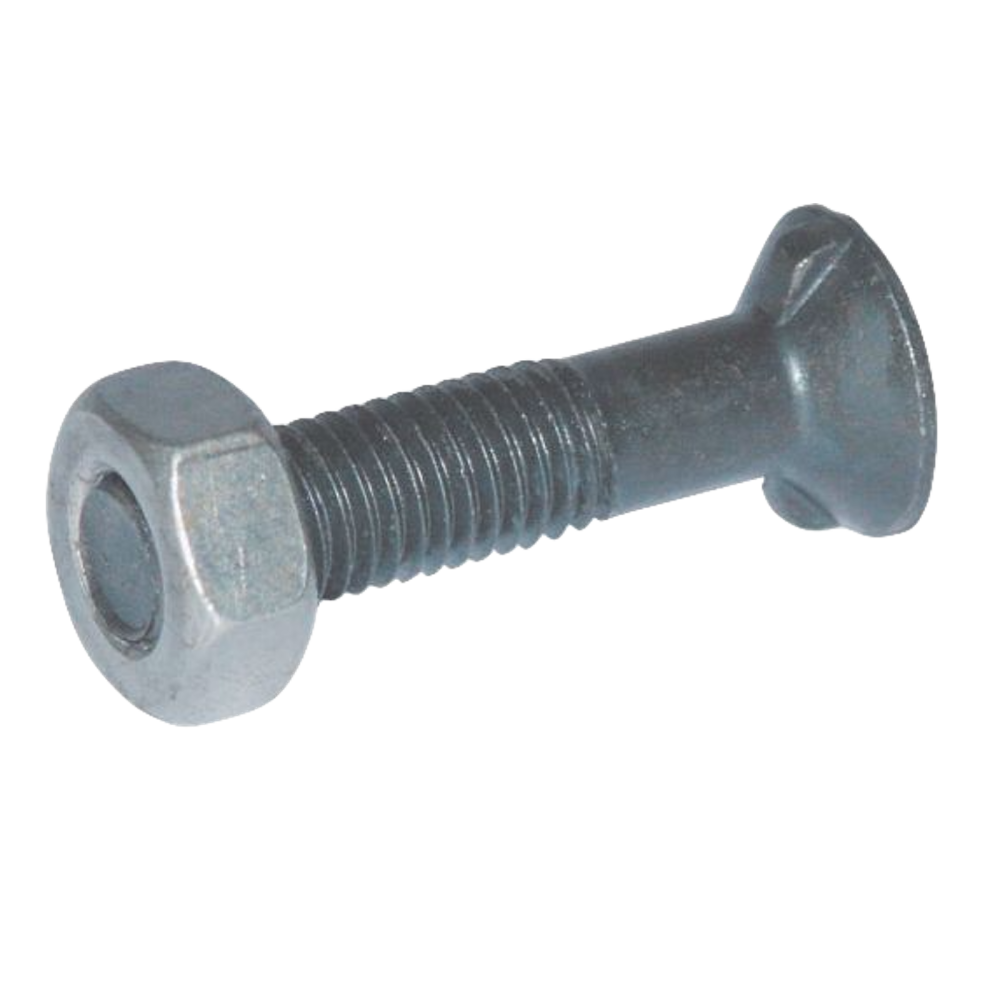 Ploegbout m. 2 nokken M10x25 + moer