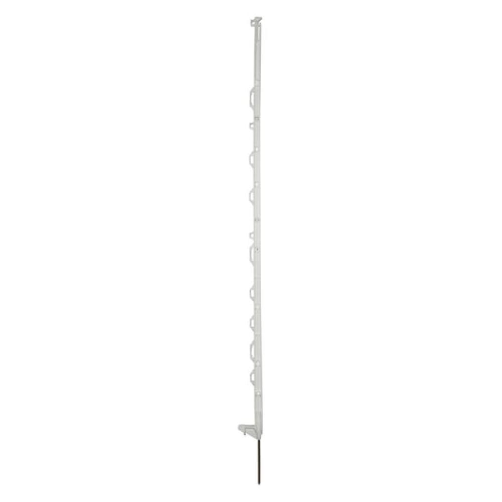 Afrasteringspaal, propyleen, standaard 120 cm wit SS (10x)