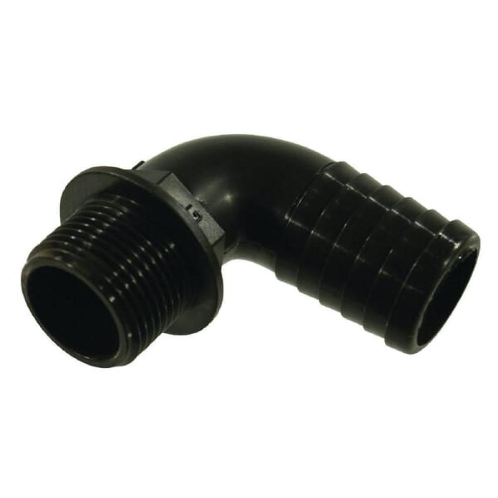 Bocht 90°+tule 25mm+bu 1"