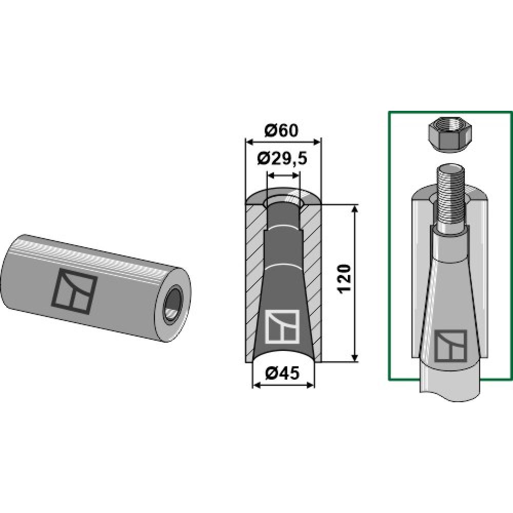 Inlasbus voor tanden met draad M28
