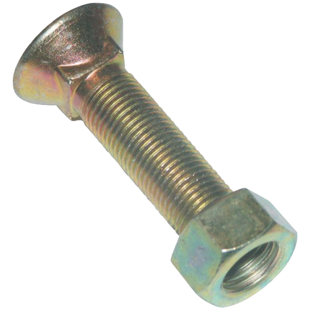 Ploegbout 7/16"x32mm + moer