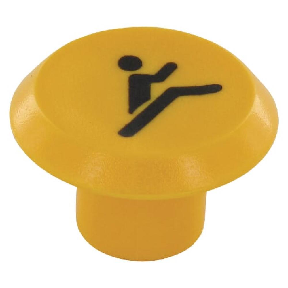 Embleem, snel, rond, geel