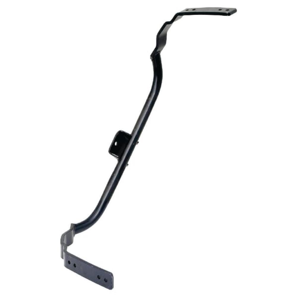 Angled front view with bag zipped and handles upright.