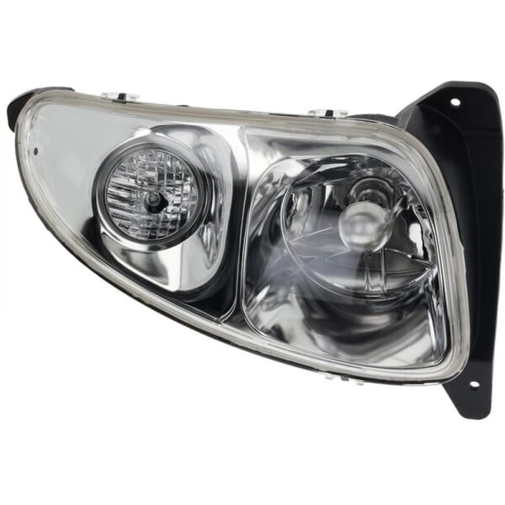 Angled front view with bag zipped and handles upright.