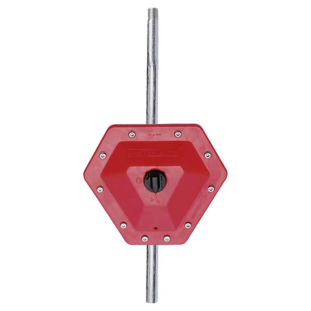 Der Regler des Wasserstands in den Trögen "Master Flow"