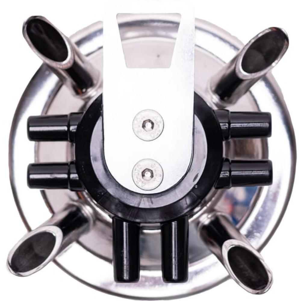 Angled front view with bag zipped and handles upright.