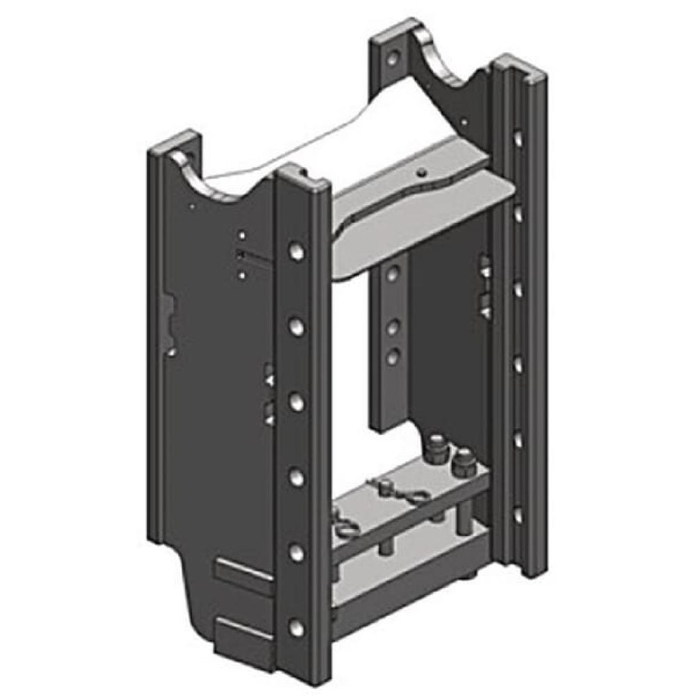 Angled front view with bag zipped and handles upright.