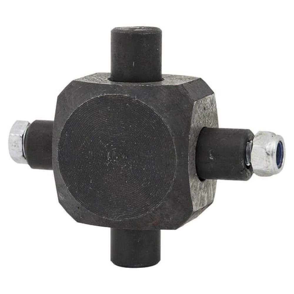 Angled front view with bag zipped and handles upright.