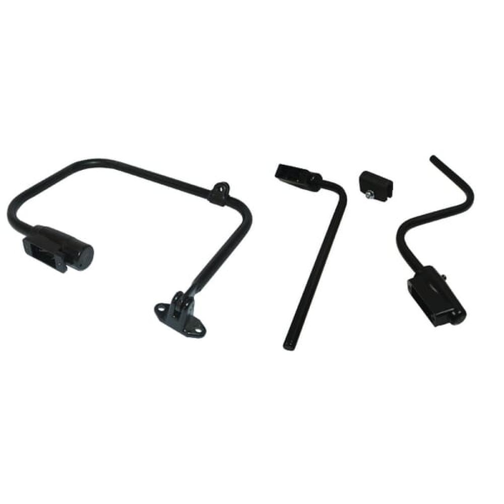 Lower mirror holder 260, black, left, Ø14-20mm