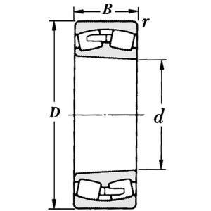Tonlager 170x280x88mm SKF