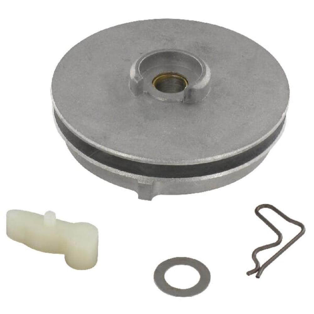 Angled front view with bag zipped and handles upright.