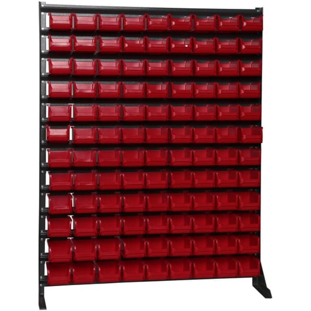 Angled front view with bag zipped and handles upright.