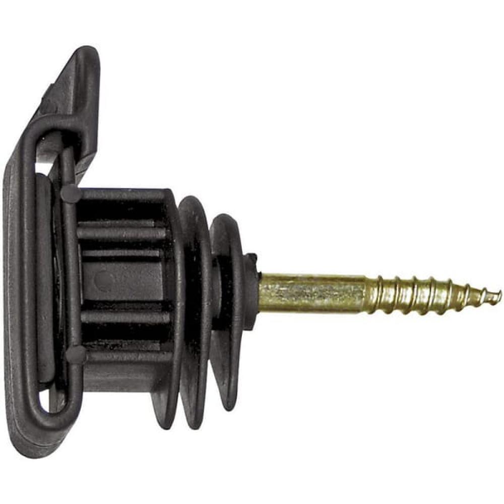 Isolator für Draht und Geflecht mit Holzschraube