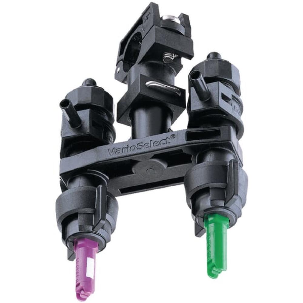 Angled front view with bag zipped and handles upright.