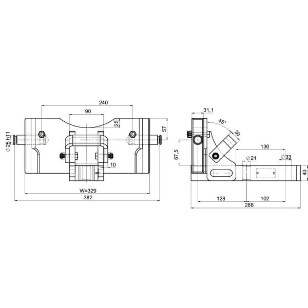 Aanhangerkoppeling met flens