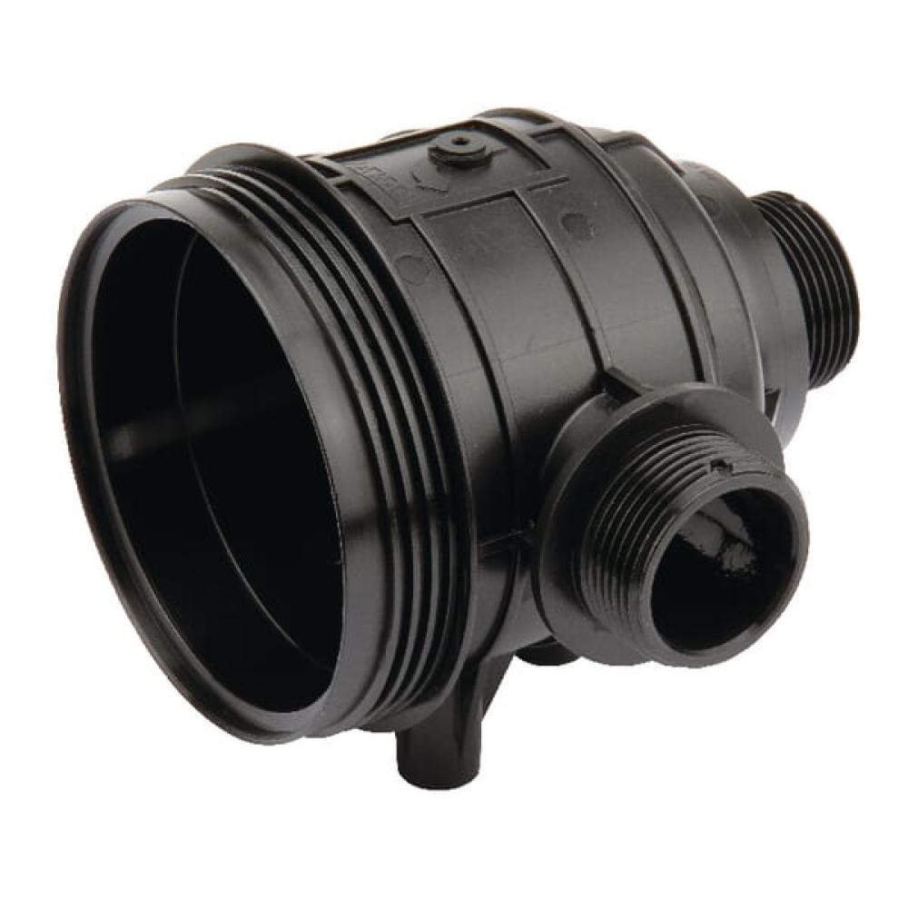 Angled front view with bag zipped and handles upright.