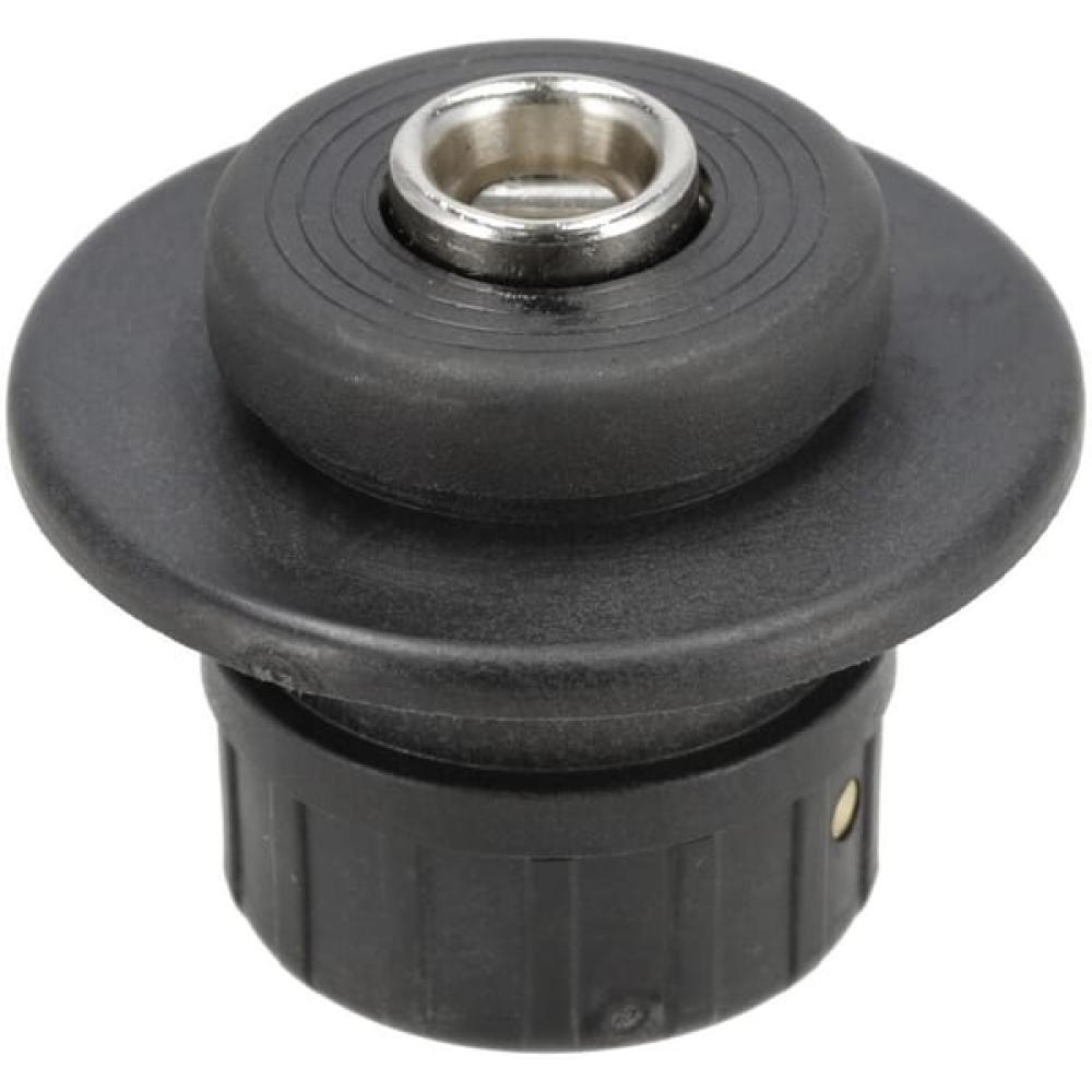 Angled front view with bag zipped and handles upright.