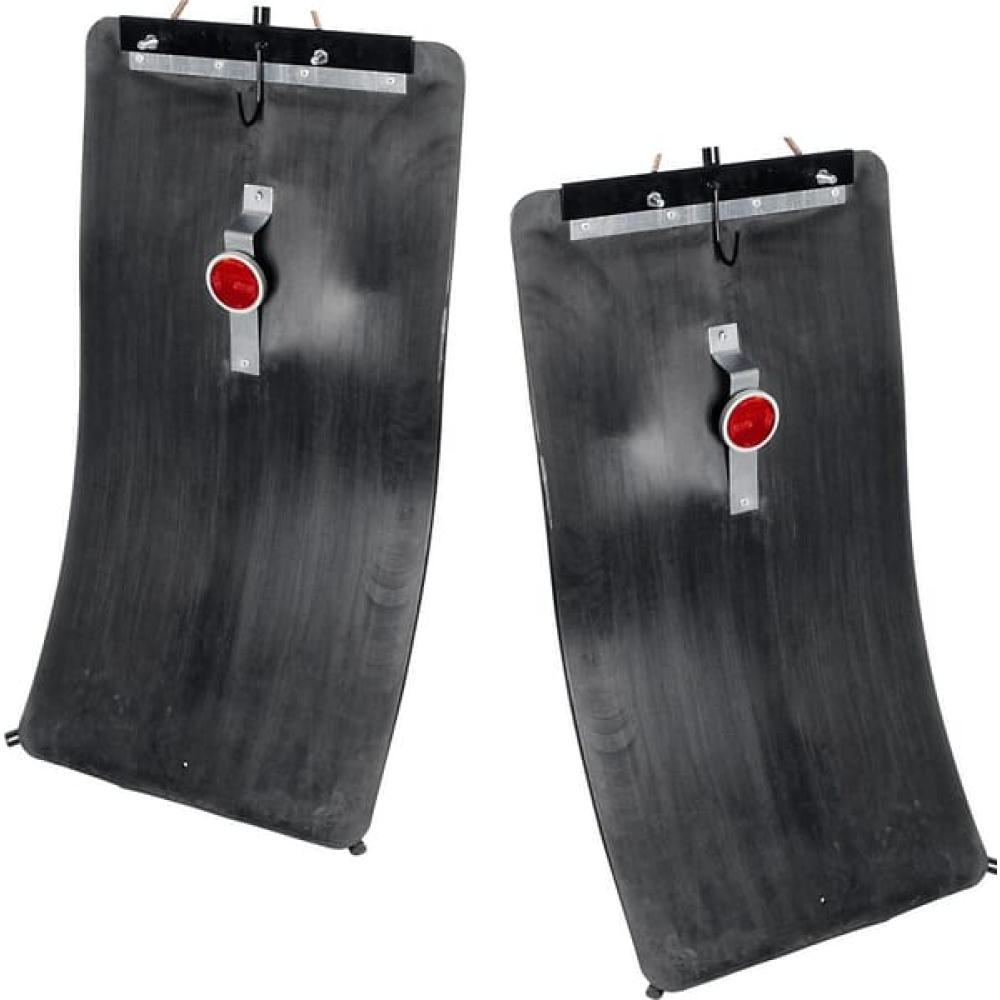 Angled front view with bag zipped and handles upright.