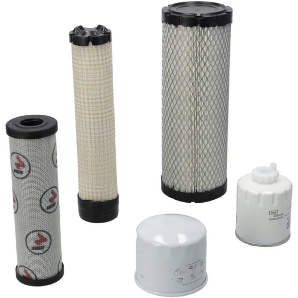 Angled front view with bag zipped and handles upright.