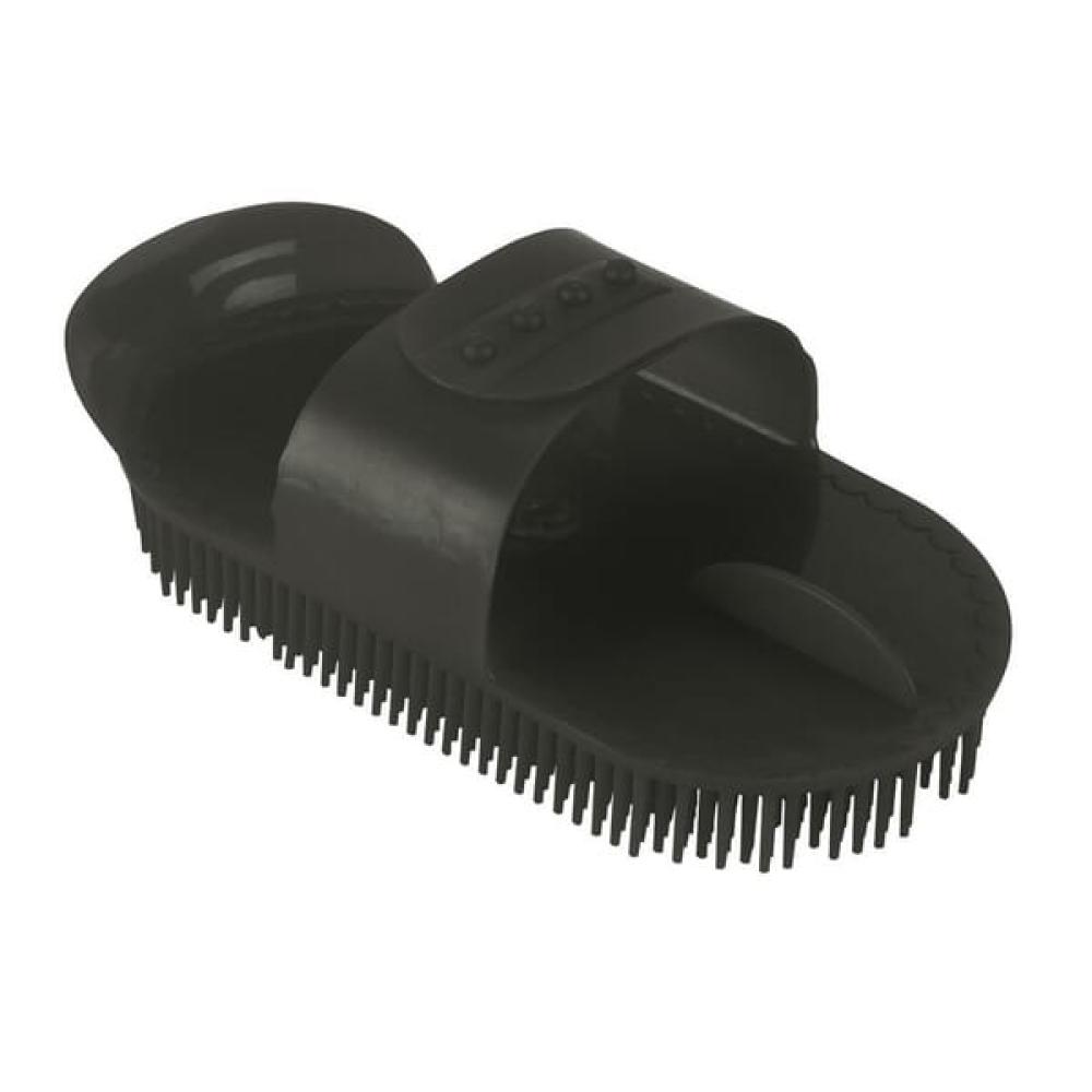 Needle currycomb black plastic