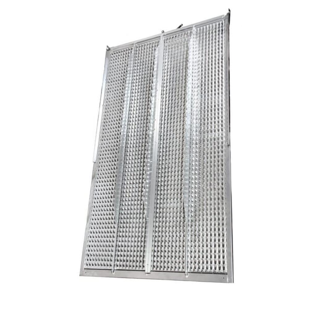 Angled front view with bag zipped and handles upright.