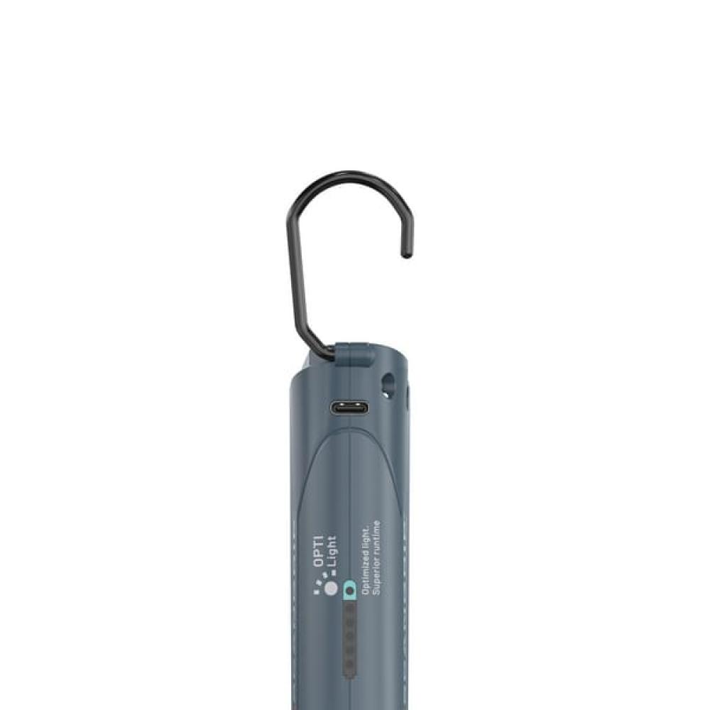 Angled front view with bag zipped and handles upright.