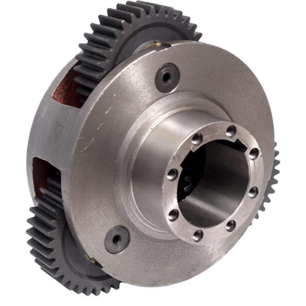 Angled front view with bag zipped and handles upright.