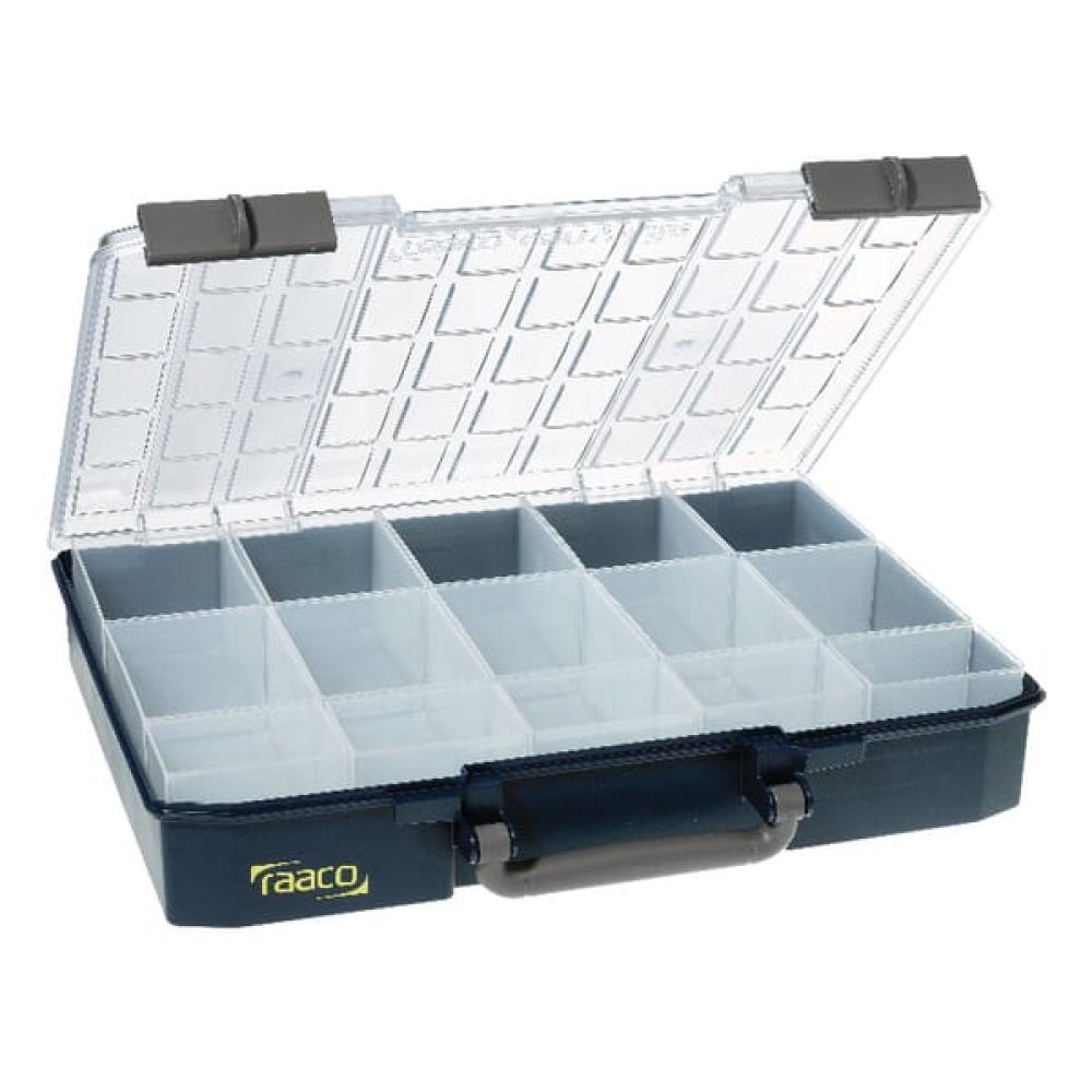 Assortimentsdoos 13l, grijs, 15 vakken, CarryLite 80 5x10-15, Raaco