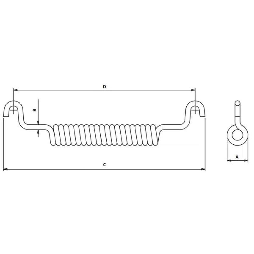 Upper spring 18x4x170mm