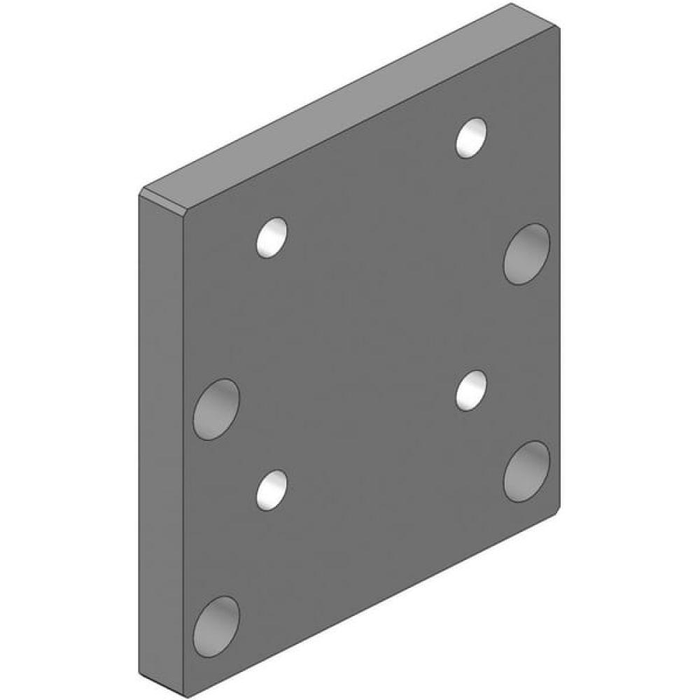 Aanschroefplaat 140x80 / 90x93mm 8x M20