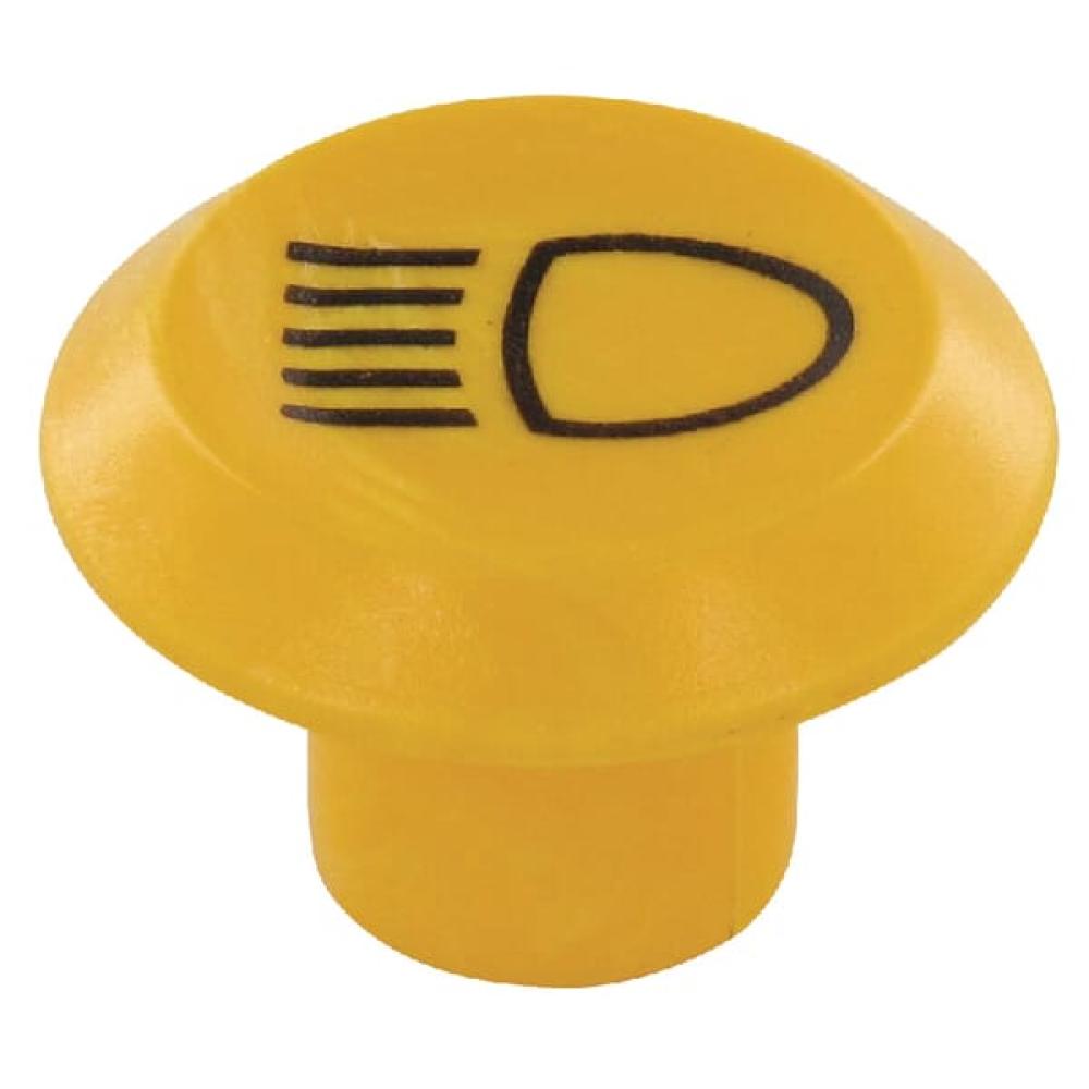 Embleem, dimlicht, rond, geel