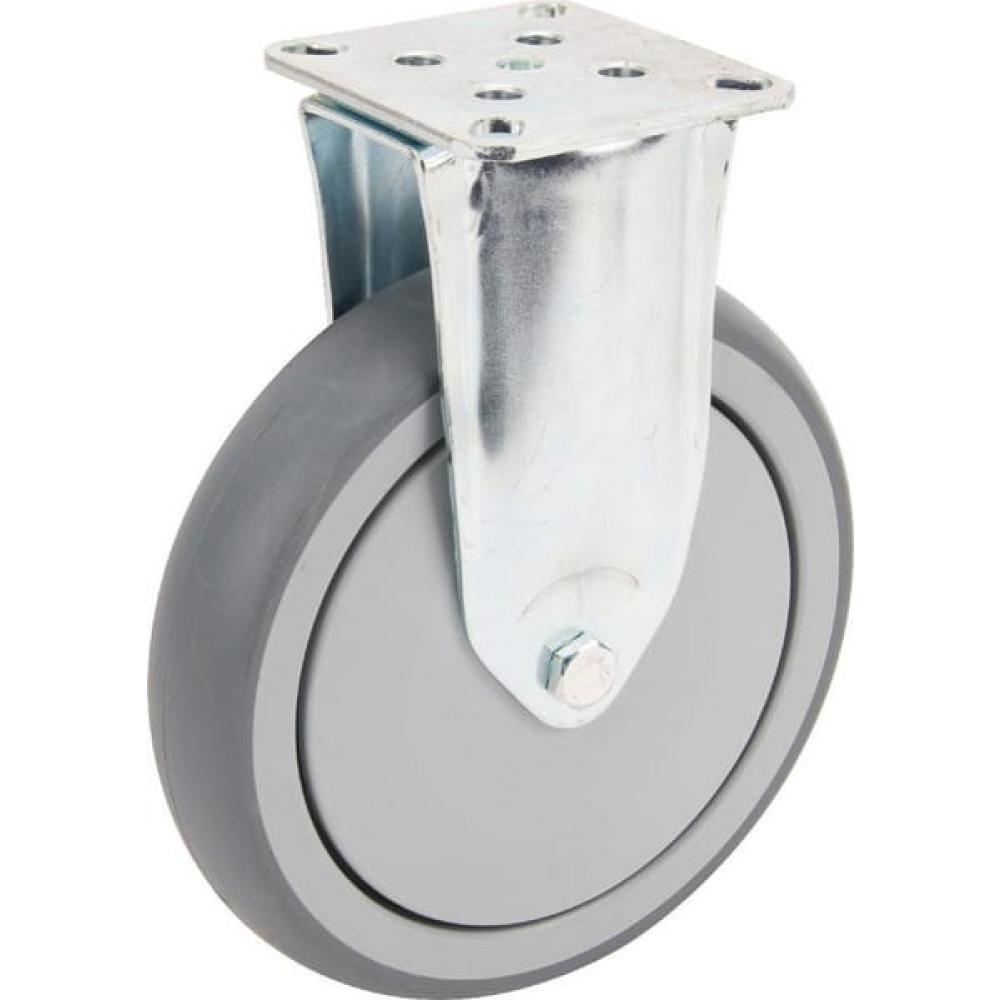 Bokwiel rubber: Ø150x32mm, flensplaat: 77x67mm belasting: 100kg, Tente
