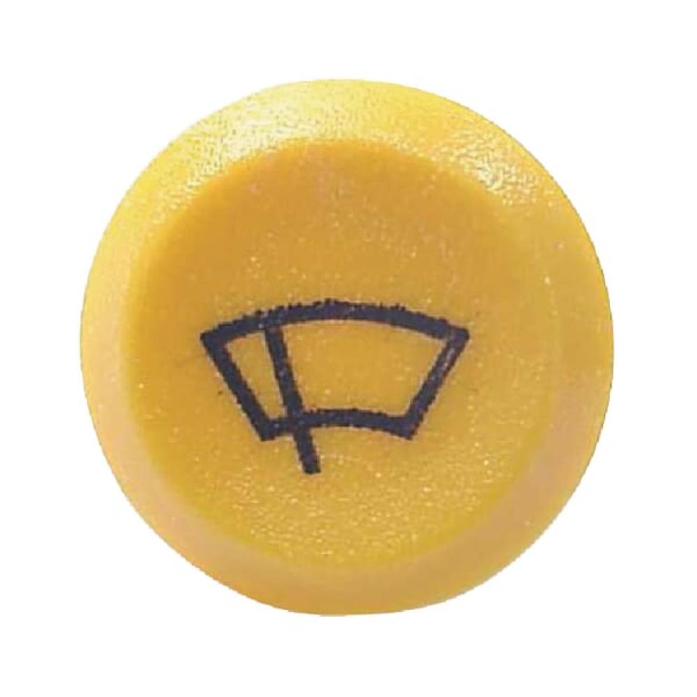 Drukschakelaar, ruitenwissers, rond, geel