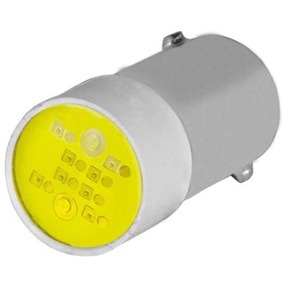 LED lamp BA9S 12V geel